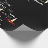 kerstwoordverdampingspapier cadeaupapier (Hoek)