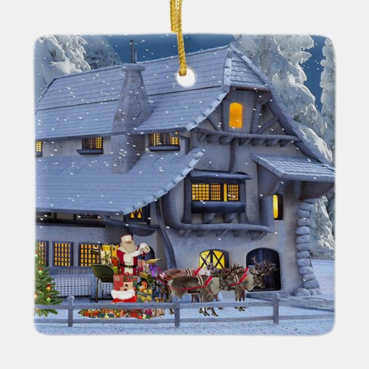 kerstworkshop keramisch ornament (Voorkant)