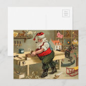 kerstworkshop voor kerstmis feestdagenkaart (Voorkant / Achterkant)