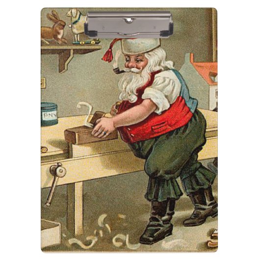 kerstworkshop voor kerstmis klembord (Voorkant)