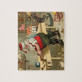 kerstworkshop voor kerstmis legpuzzel (Verticaal)