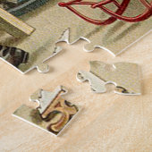 kerstworkshop voor kerstmis legpuzzel (Zijkant)