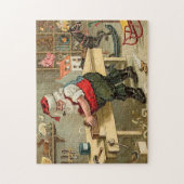 kerstworkshop voor kerstmis legpuzzel (Verticaal)