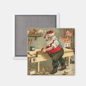 kerstworkshop voor kerstmis magneet (Voorkant / Achterkant)