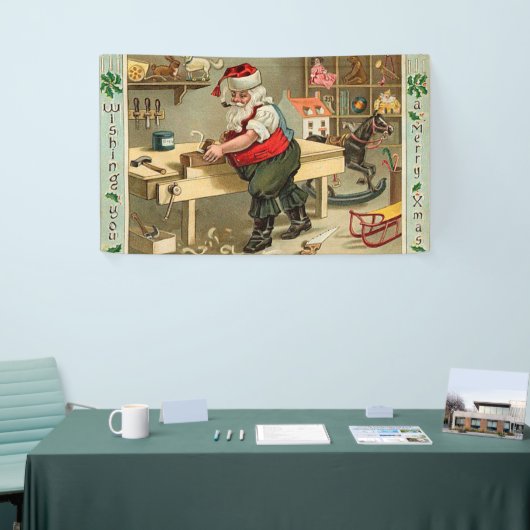  kerstworkshop voor kerstmis spandoek (Beurs)