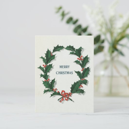 Kerstworsteling Feestdagenkaart (Staand voorkant)