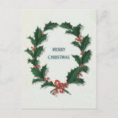 Kerstworsteling Feestdagenkaart (Voorkant)