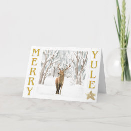 Kerstwoudscene Vouwkaart Kaart