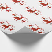 kerstwrapping papier met rode droger (Hoek)