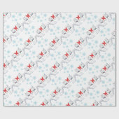 kerstwrapping voor West Highland Terrier Cadeaupapier (Vlak)