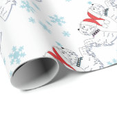 kerstwrapping voor West Highland Terrier Cadeaupapier (Rol Hoek)