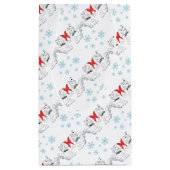 kerstwrapping voor West Highland Terrier Klein Cadeauzakje (Achterkant)