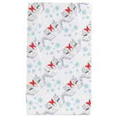 kerstwrapping voor West Highland Terrier Klein Cadeauzakje (Voorkant)