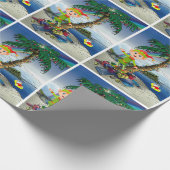 kerstwrapppapier (Elf Beach) Cadeaupapier (Hoek)
