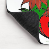 KerstYin Yang Poinsettia Muismat (Hoek)