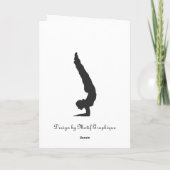 KerstYoga Feestdagen Kaart (Achterkant)