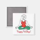 KerstYoga Magnet (Voorkant / Achterkant)