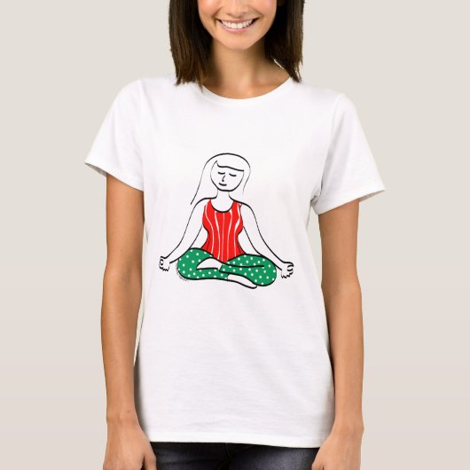 KerstYoga T-shirt (Voorkant)