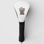 KerstYorkie Golfheadcover (Voorkant)