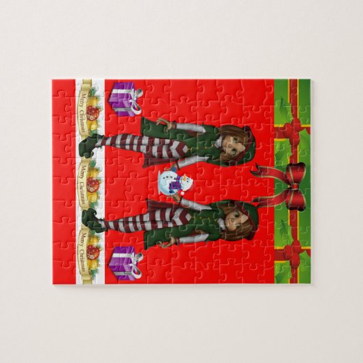 Kerstzaag Puzzle Legpuzzel (Horizontaal)