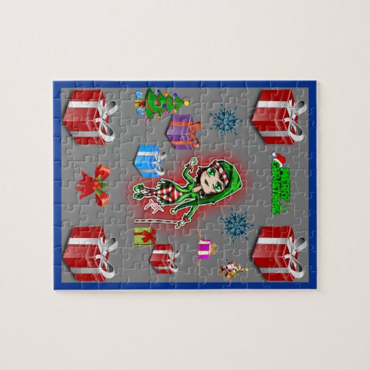 Kerstzaag Puzzle Legpuzzel (Horizontaal)