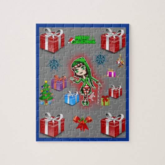 Kerstzaag Puzzle Legpuzzel (Verticaal)