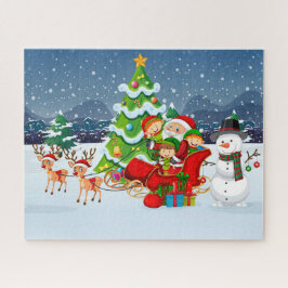 Kerstzaag Puzzle Legpuzzel