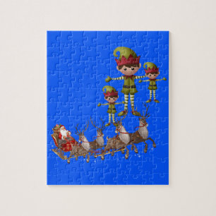 Kerstzaag Puzzle Legpuzzel