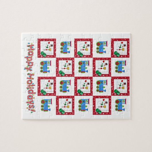 Kerstzaag Puzzle Legpuzzel (Horizontaal)