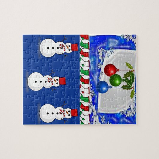 Kerstzaag Puzzle Legpuzzel (Horizontaal)