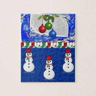 Kerstzaag Puzzle Legpuzzel