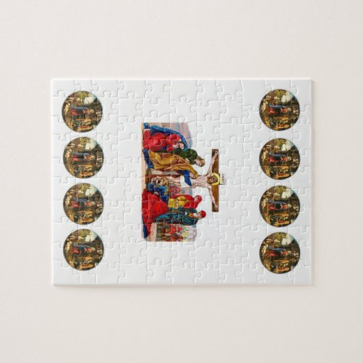 Kerstzaag Puzzle Legpuzzel (Horizontaal)