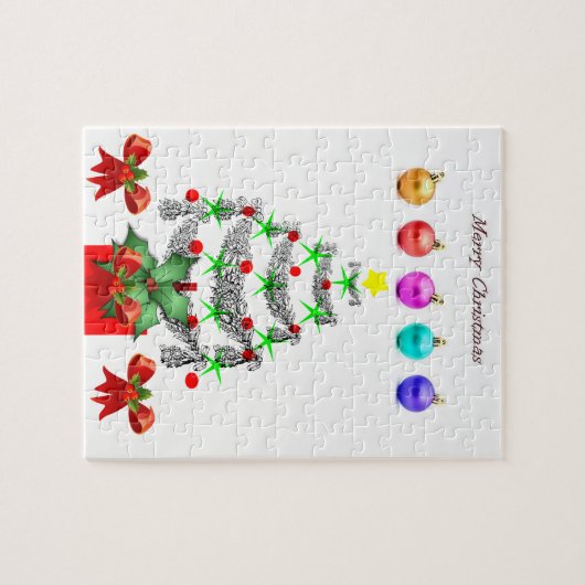 Kerstzaag Puzzle Legpuzzel (Horizontaal)