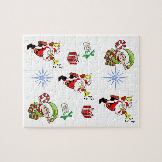 Kerstzaag Puzzle Legpuzzel (Horizontaal)