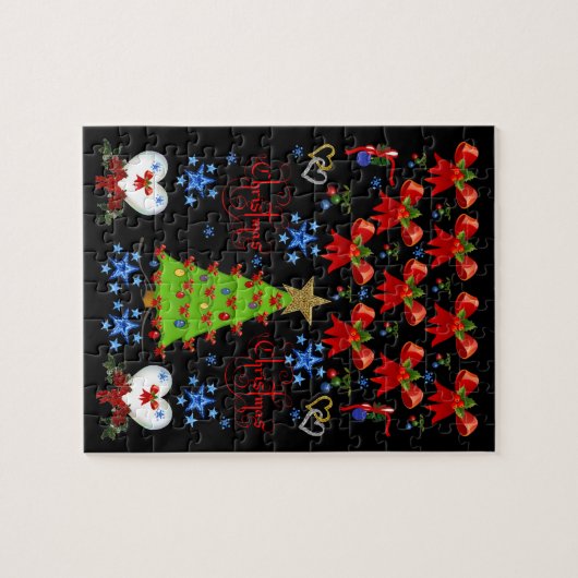 Kerstzaag Puzzle Legpuzzel (Horizontaal)