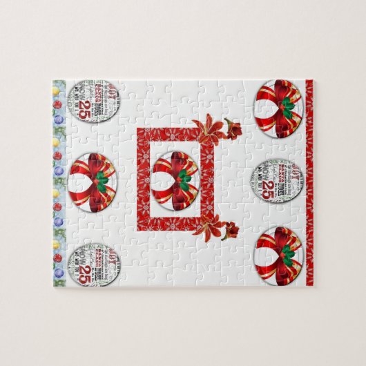 Kerstzaag Puzzle Legpuzzel (Horizontaal)