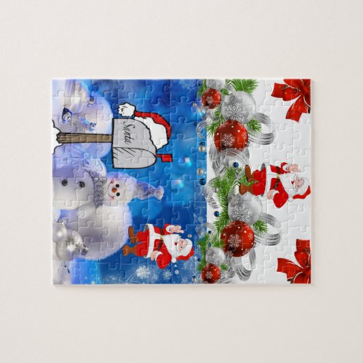 Kerstzaag Puzzle Legpuzzel (Horizontaal)