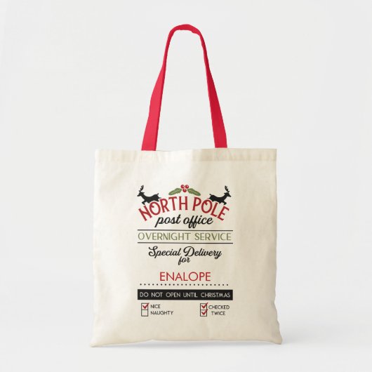 Kerstzak Kerstmis Tote Bag (Voorkant)