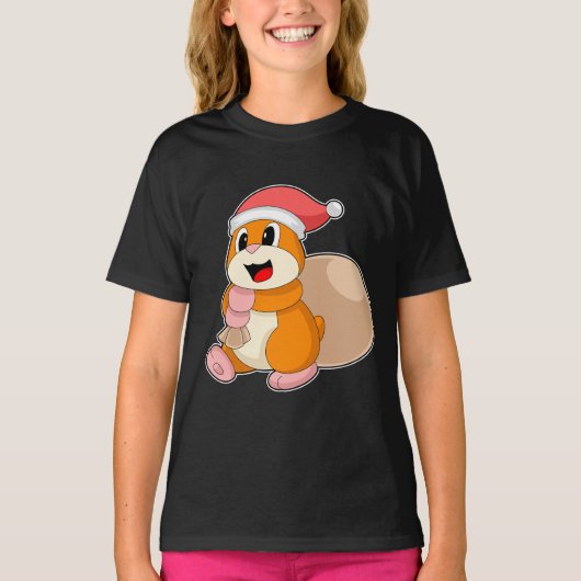 Kerstzak voor hamsters t-shirt (Voorkant)