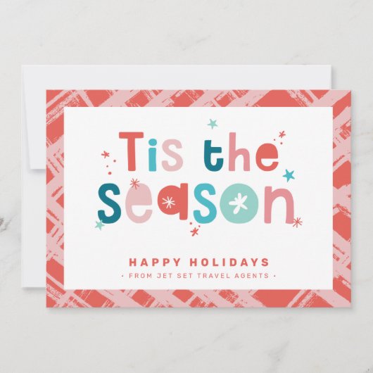 KERSTZAKELIJKE BEDANKT is het seizoenscitaat Kaart (Voorkant)