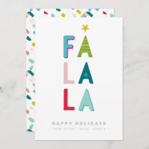 KERSTZAKELIJKE BEDANKT Moderne typografie falala