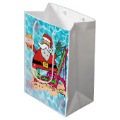 Kerstzakken van Kerstman Medium Cadeauzakje (Voorkant Gekanteld)