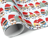 Kerstzang Kinderkoor Kerstmis Cadeaupapier (Rol Hoek)