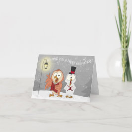 Kerstzang Uilen  Kaart