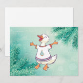 Kerstzanger Leuk Grappig Feestdagenkaart (Voorkant / Achterkant)