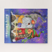 Kerstzangerij Gnomen Family Puzzle Gift Legpuzzel (Horizontaal)