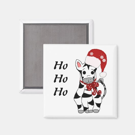 kerstZebra Magneet (Voorkant / Achterkant)