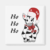 kerstZebra Magneet (Voorkant)