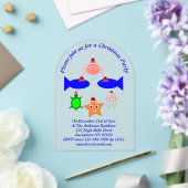 kerstZee - Aangepast Acryl Uitnodigingen (Insitu (Huwelijk))