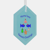 kerstZee - Aangepast Glas Ornament (Voorkant Rechts)